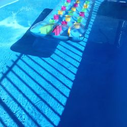 High angle view of swimming pool