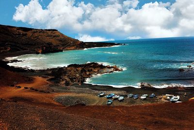 Scenic view of sea against sky