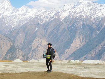 Man in mountains