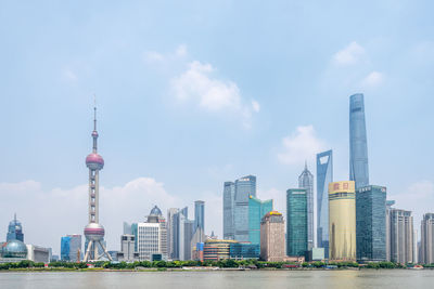 Shanghai - july 27, 2018.  pudong is the new part of shanghai