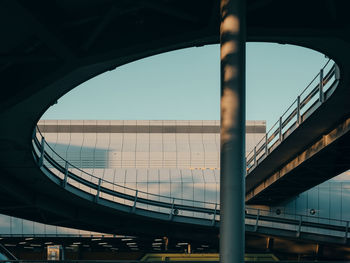 Low angle view of bridge against sky