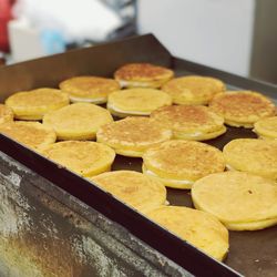 Close-up of food on table