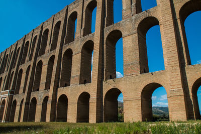 Low angle view of historical building against sky