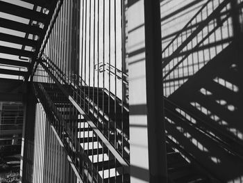 Low angle view of staircase in building