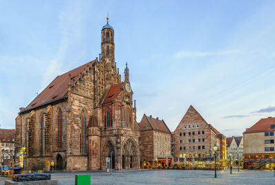 Buildings against sky in city