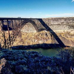 View of bridge over river