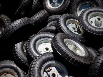 Full frame shot of tires