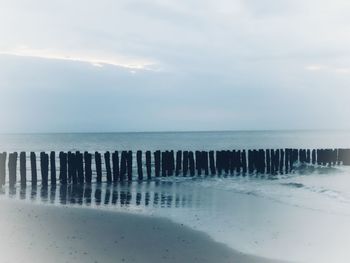 Scenic view of sea against sky