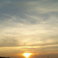 Low angle view of sky at sunset