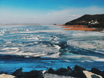 Scenic view of sea against sky