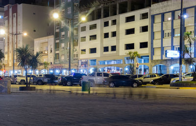 City street at night