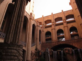 Low angle view of historical building