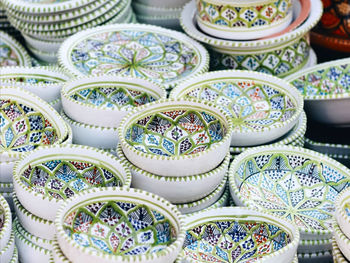 Full frame shot of multi colored market stall