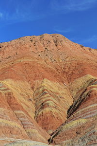 Sandstone and siltstone landforms of zhangye danxia-red cloud nnal.geological park. 0815