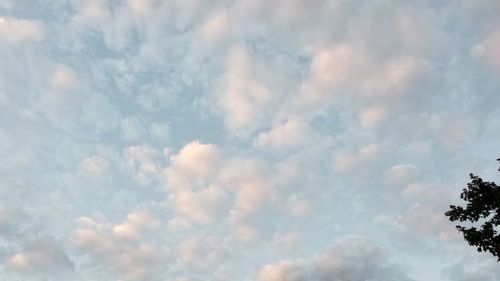 Low angle view of clouds in sky