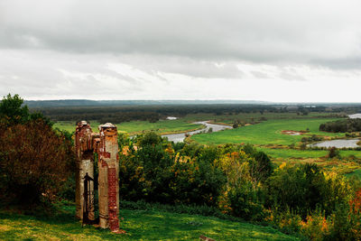 Scenic view of landscape against sky