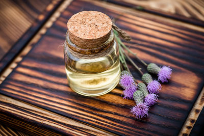 Close-up of drink on table