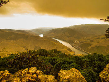 Scenic view of landscape against sky