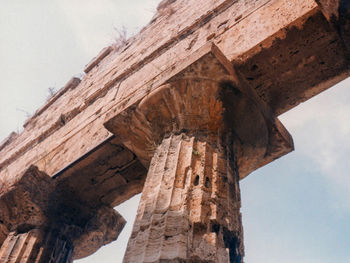 Low angle view of historical building