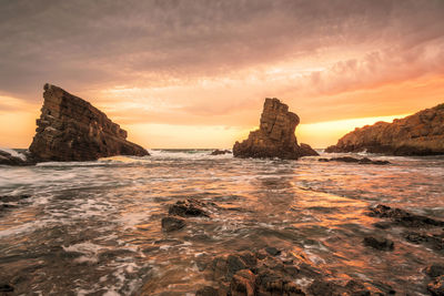 Rock formation near sinemoretz, bulgaria