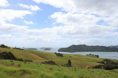 Scenic view of landscape against sky