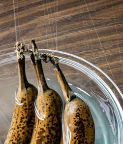 Close-up of bananas in water