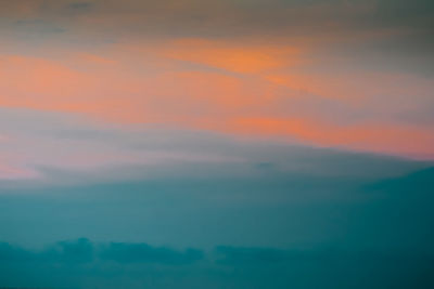 Scenic view of sky during sunset