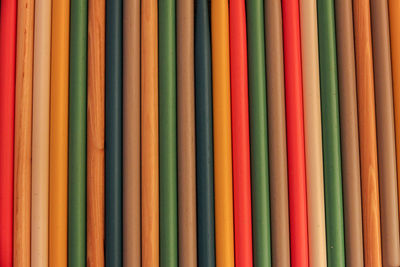 Full frame shot of multi colored pencils