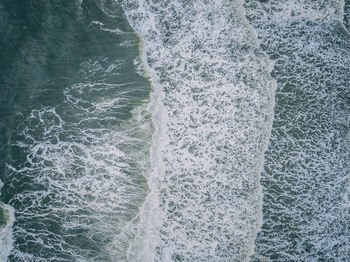 High angle view of swimming pool in sea