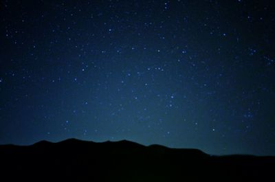 Low angle view of stars in sky