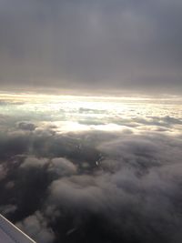 Aerial view of cloudy sky