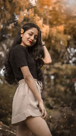 Portrait of a smiling young woman