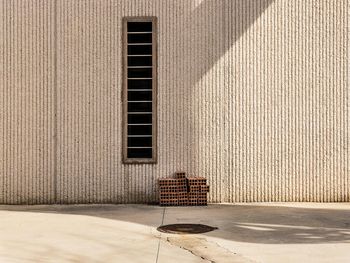 Closed window of building