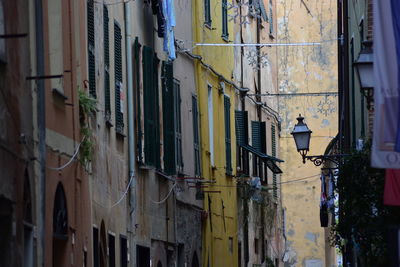 A typical italian narrow street in a village