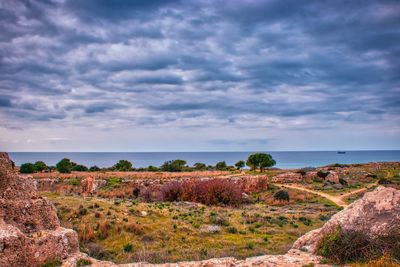 Scenic view of sea against sky