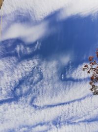 Low angle view of clouds in sky