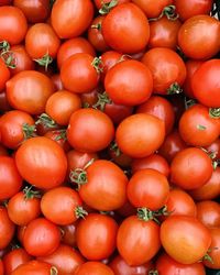 Full frame shot of tomato at market stall