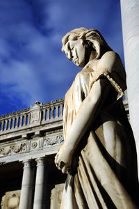 Low angle view of statue