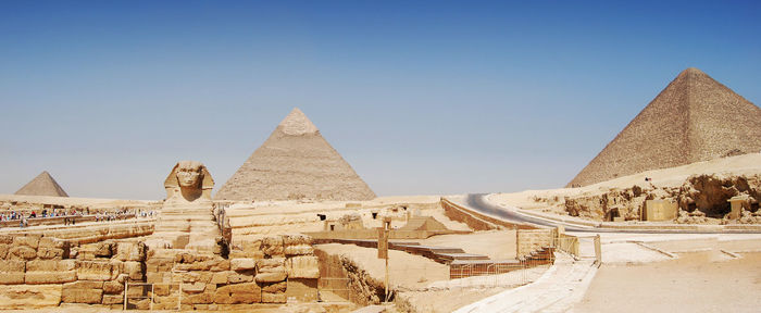 Panorama view of giza in cairo