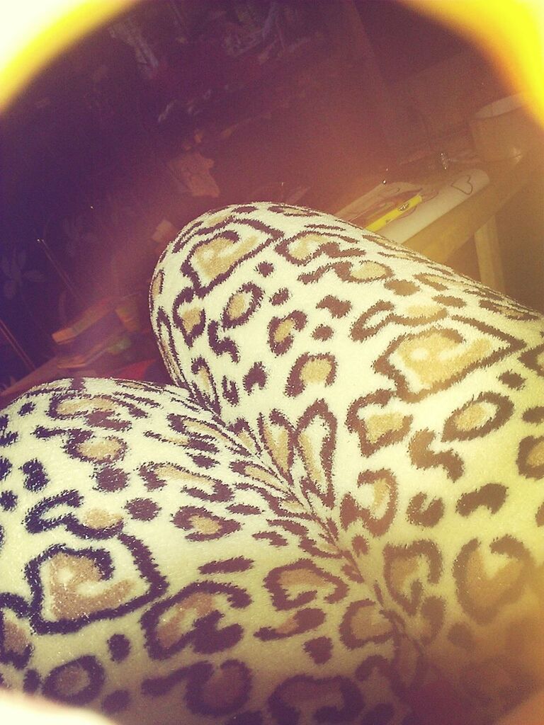 Fuzzy cheetah pjs <3