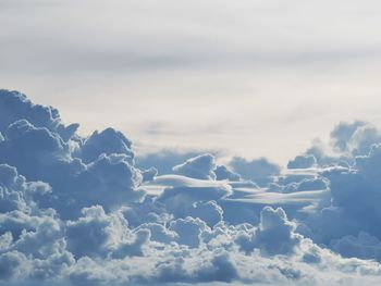 Low angle view of clouds in sky