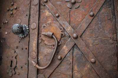 Close-up of rusty wood