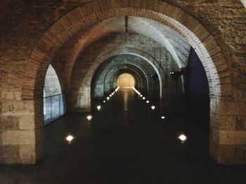 Illuminated tunnel