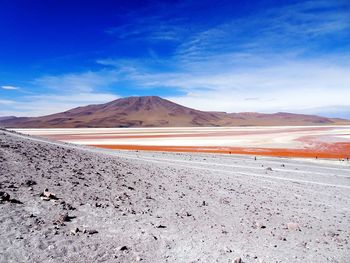 Scenic view of desert against sky