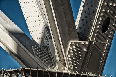 Low angle view of bridge against sky