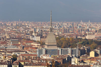 Panorama of turin city 