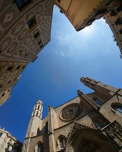 Low angle view of building against sky