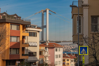 Low angle view of buildings in city