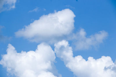 Low angle view of clouds in sky