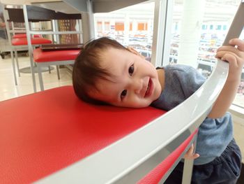 Portrait of smiling boy